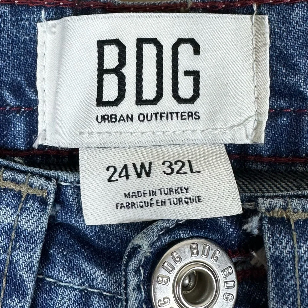 BDG Urban Outfitters Women’s Kayla Mid Rise Baggy Cargo Jeans Size 24 - Picture 8 of 9